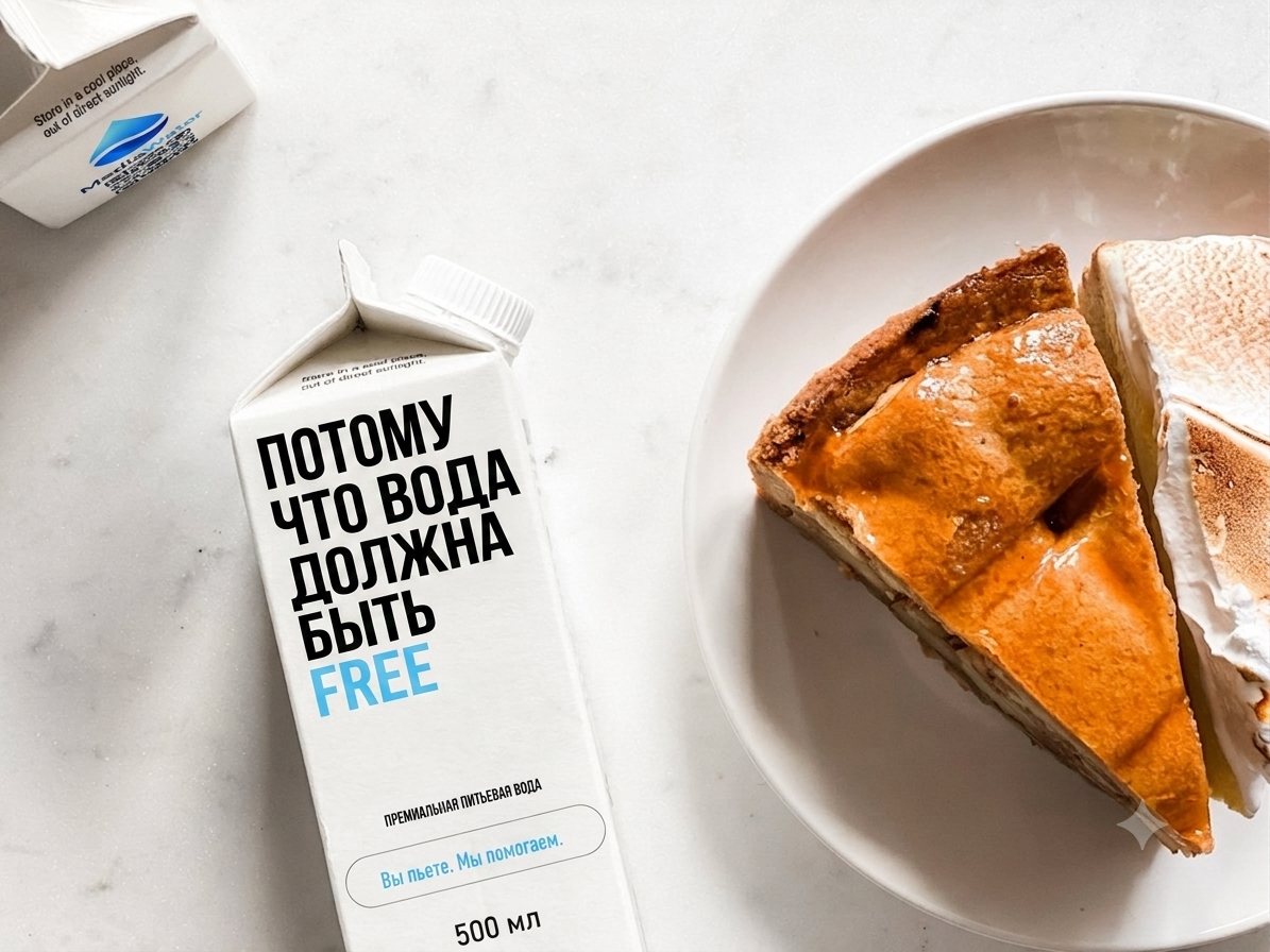 Media Water и пирог